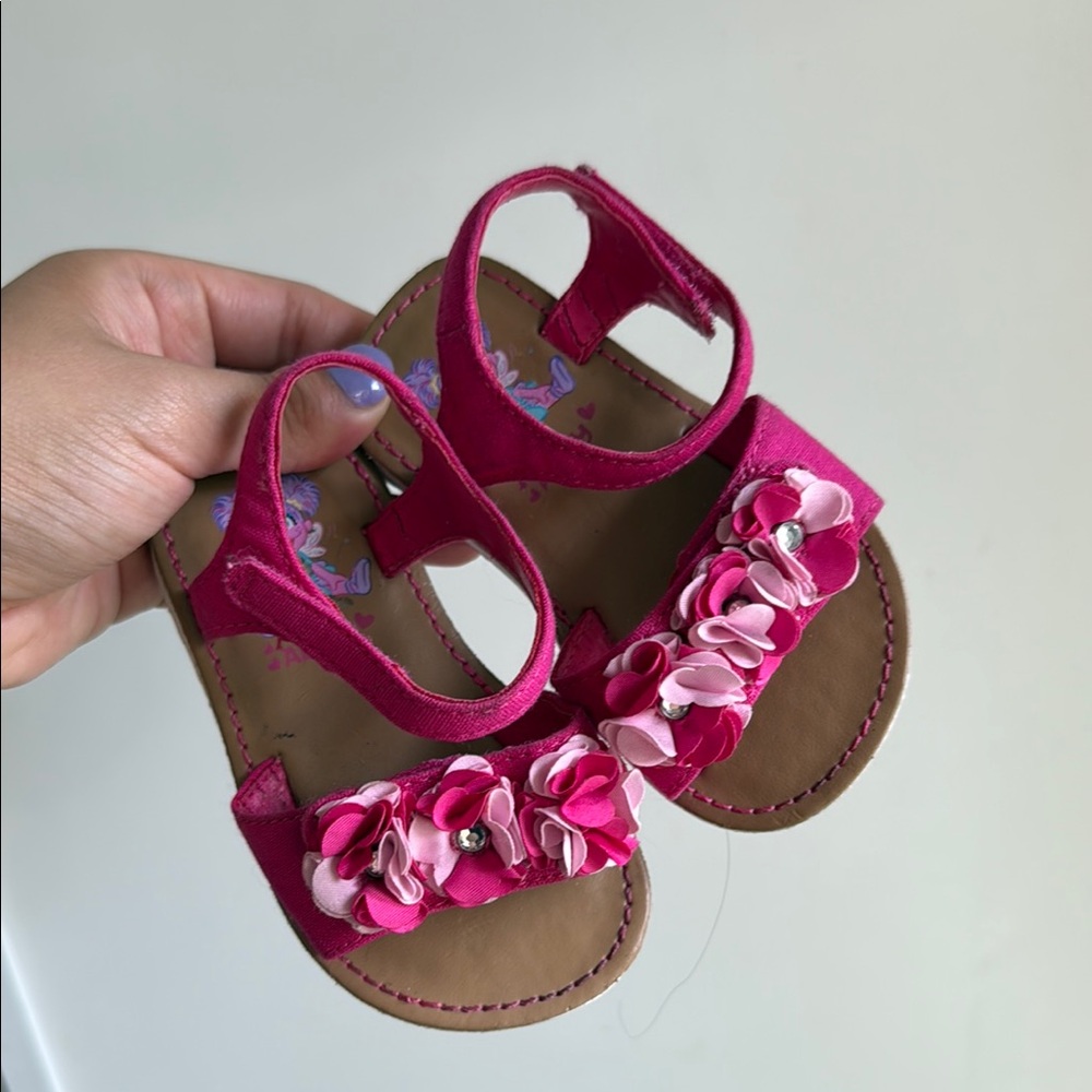Sesame Street Abby Floral Sandals Velcro